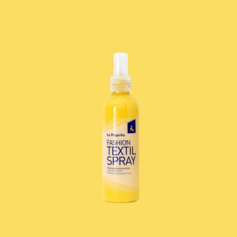 Farba do tkanin spray La Pajarita 100ml, Cytrynowa